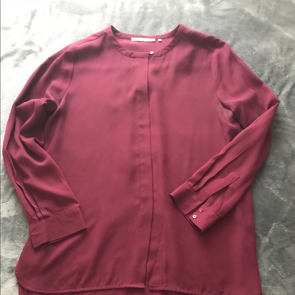 Burgundy blouse